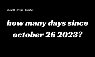How Many Days Since October 26 2023?